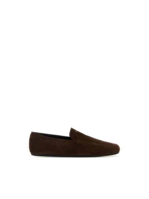 Prada PRADA Brown Suede Loafers New & Authentic (Men's size:9;)