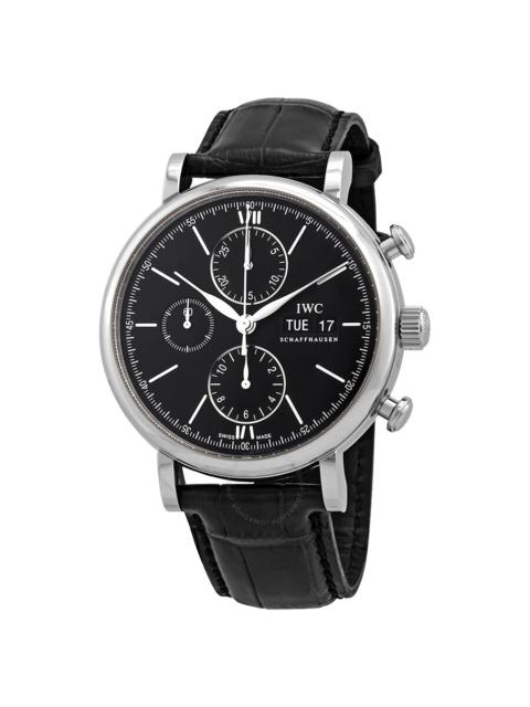 IWC Schaffhausen IWC Portofino Chronograph Automatic Black Dial Men's Watch 3910-29