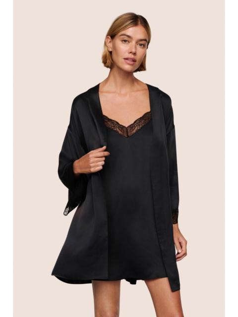 eberjey Washable Silk Lace Robe