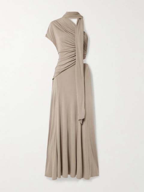 CHRISTOPHER ESBER Draped Jersey Maxi Dress