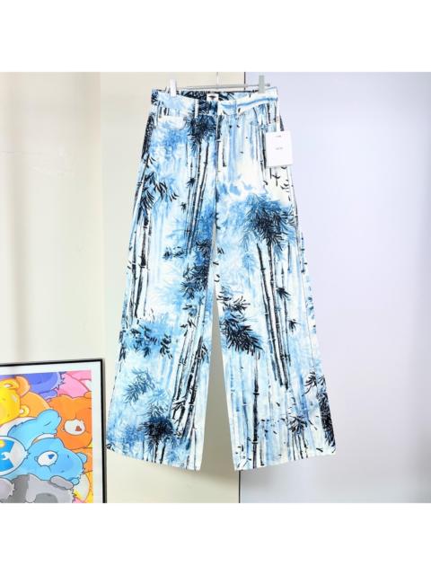 Dior Dior Spring/Summer 2025 Resort Collection: Palms Toile de Jouy print denim trousers