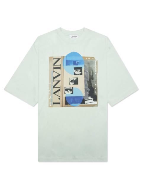 Lanvin SEASONAL PRINT T-SHIRT WITHOUT POCKET - SAGE