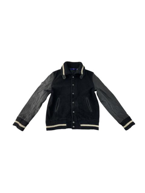 Other Designers Vintage - Apply Japanese Brand Snap Button Leather Sleeve Varsity