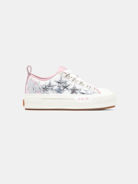 AMIRI WOMEN'S METALLIC STARS COURT LOW