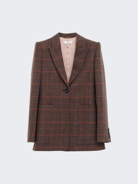 Chloé Tailored Jacket Brown And Beige