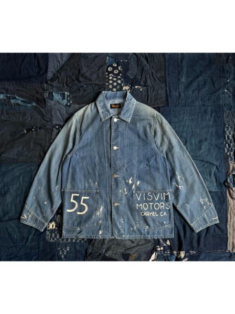 visvim VISVIM 25SS SPOT MOTORS SS Coverall Jacket (Damaged/Distressed/Paint-Splatter Denim) – Limited Editi