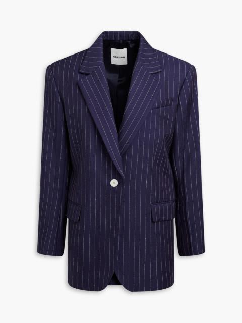 Sandro Pinstriped twill blazer