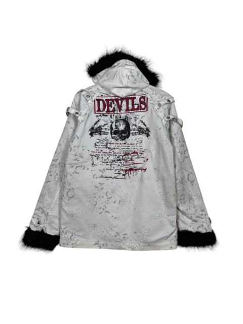Other Designers Japanese Brand - H. Anarchyism For Plus Devils Skull Hooded Jacket