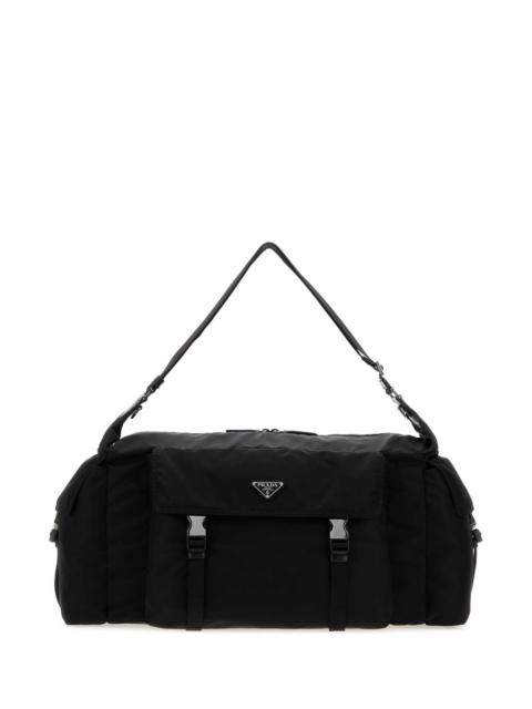 Prada Prada Men Black Re-Nylon Prada Explore Travel Bag
