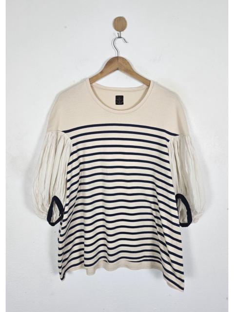 Kapital Kapital striped balloon sleeves.