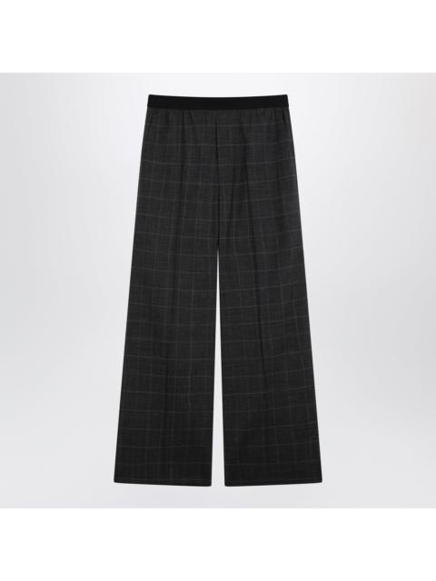 BALENCIAGA Balenciaga Dark Grey Tartan Trousers Men