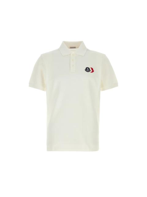 Moncler MONCLER White Piquet Polo Shirt New & Authentic (Men's size: