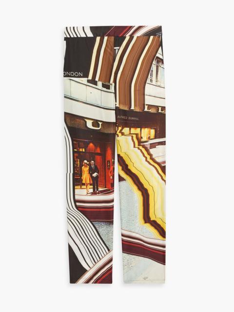 Other Designers Printed Lyocell and silk-blend track pants