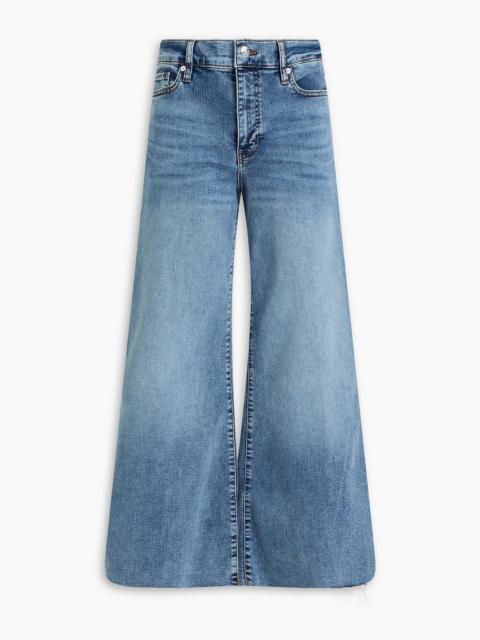 FRAME Le Palazzo Crop high-rise wide-leg jeans