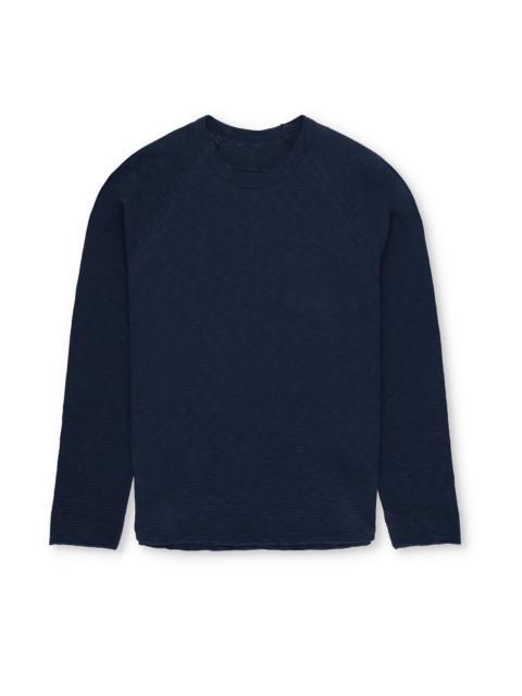 FORTELA Fortela Indiana Cotton Long Sleeve T-Shirt in Navy Blue at Nordstrom