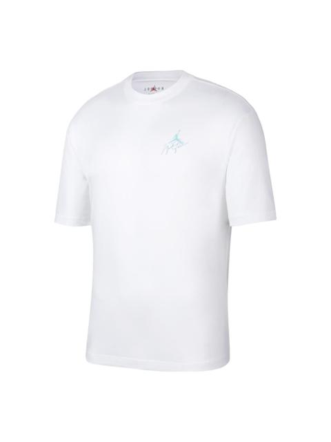 Nike Men's Nike Logo Printing Casual Round Neck Short Sleeve White T-Shirt DZ4055-100
