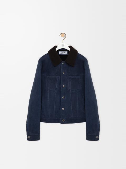 Loewe Trucker jacket in shearling