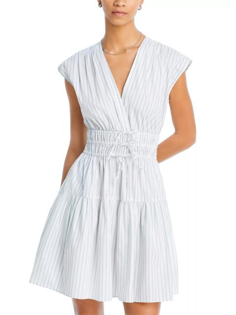 DEREK LAM 10 CROSBY Tora Cotton V Neck Dress