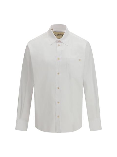 Valentino Valentino Light Cotton Oxford Shirt With Vgold