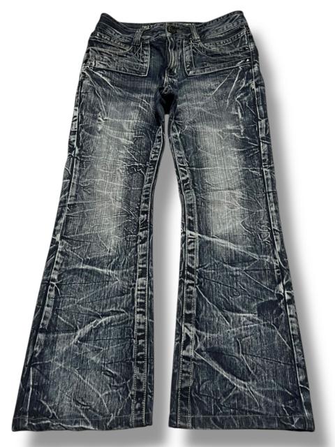 Other Designers Blow By Blue Faded Thunder Washed Flared Jeans