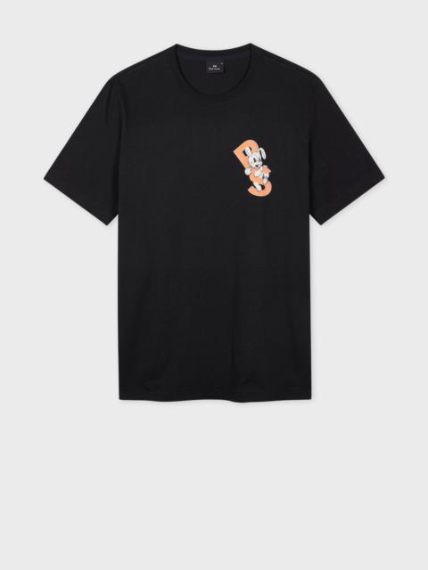 Paul Smith Black 'PS Bunny' Print T-Shirt