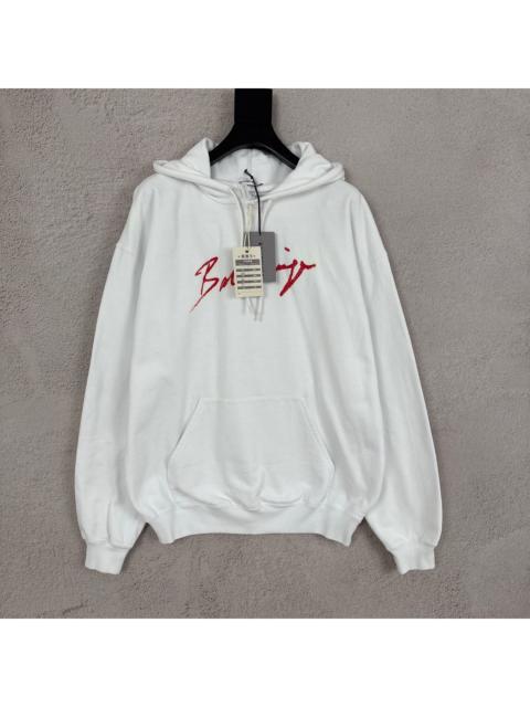 BALENCIAGA Balenciaga Letter Print Hooded Sweatshirt