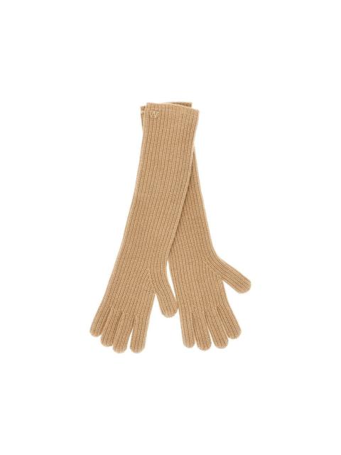 Other Designers Max Mara Weekend Long Cashmere Gloves Beige