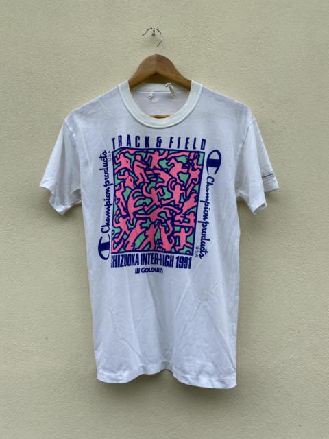 Other Designers Vintage - Vintage 90s Champion X Keith Haring Single Stitch