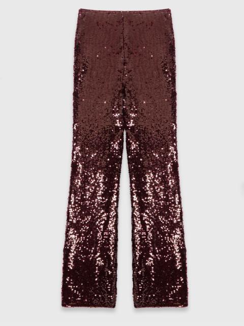 maje Sequin-embroidered trousers