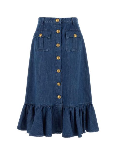 Valentino Valentino Garavani Women Denim Skirt