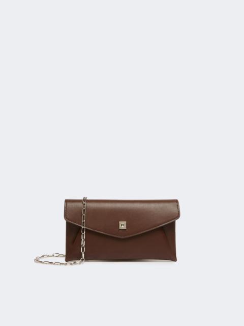 Max Mara Leather envelope wallet - COCOA