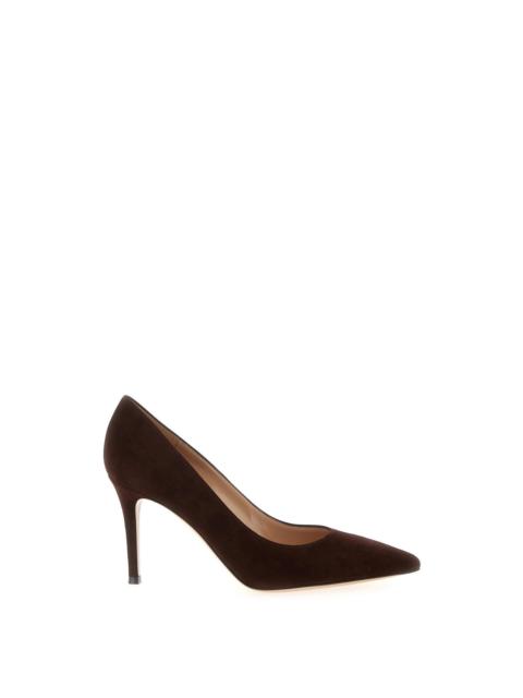 Gianvito Rossi GIANVITO ROSSI Gianvito 85 Brown Suede Pumps New & Authentic