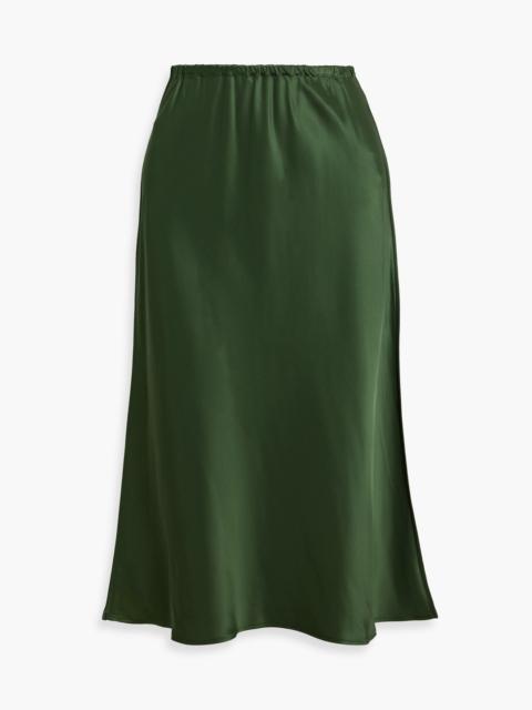 Jil Sander Cupro-blend satin midi skirt