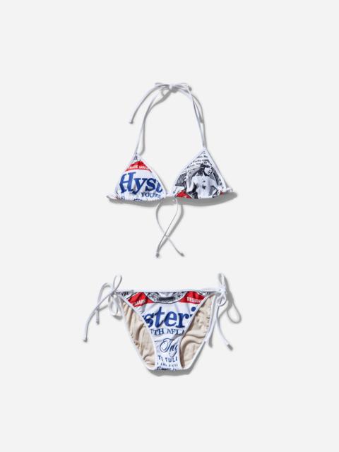 Hysteric Glamour Women's HG Label Bikini White