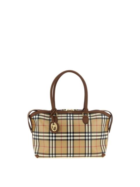 Burberry BURBERRY Small Check Beige Tote Bag New & Authentic