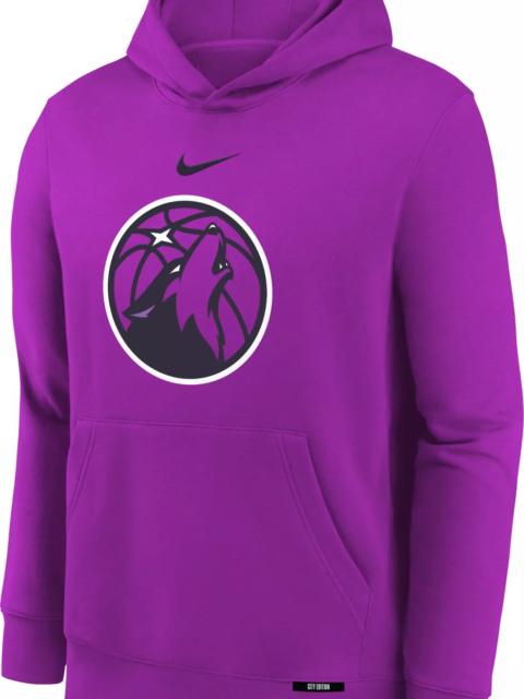 Nike Nike Youth 2025-26 City Edition Minnesota Timberwolves Club Logo Hoodie