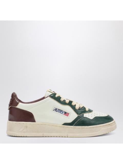 AUTRY Autry White/Green/Rum Medalist Low Super Vintage Sneakers Men