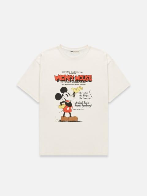 DUKE + DEXTER Disney Mickey Mouse Vintage White T-Shirt