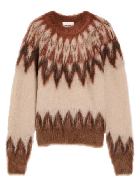 Isabel Marant Étoile Isabel Marant étoile Natania Fair Isle Mohair-blend Jumper