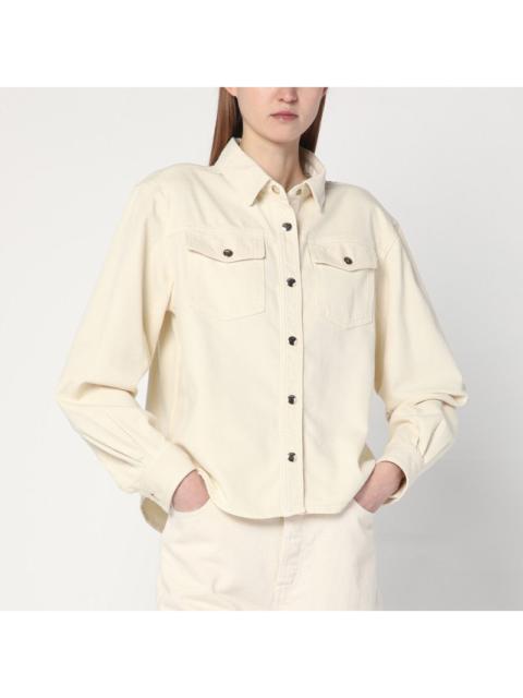 Frame Butter-coloured denim shirt