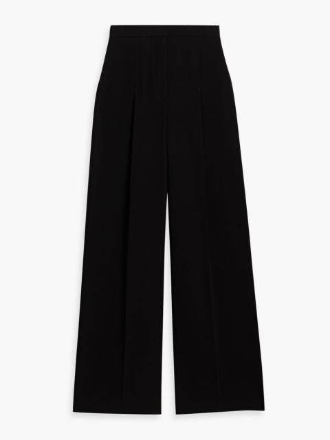 Max Mara Lino crepe wide-leg pants