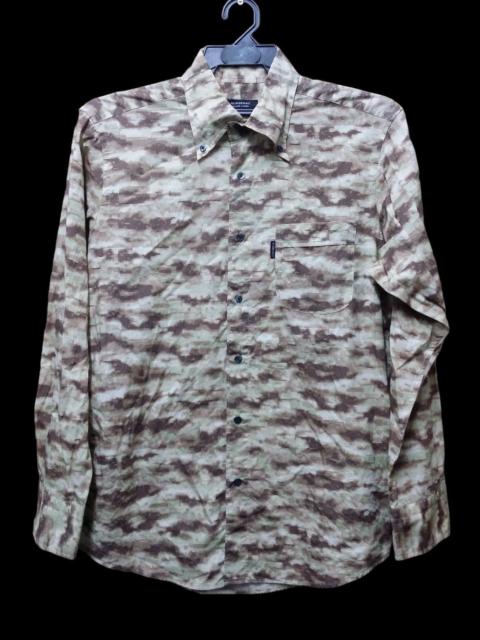 Burberry ICONIC🔥AUTHENTIC BURBERRY BLACK LABEL CAMO LONG SLEEVE SHIRT