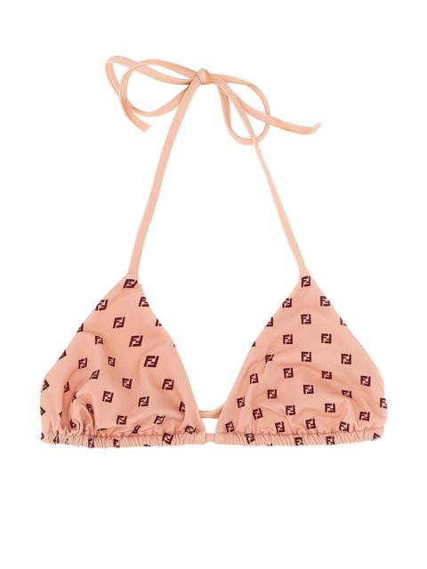 FENDI Micro patchwork bikini top