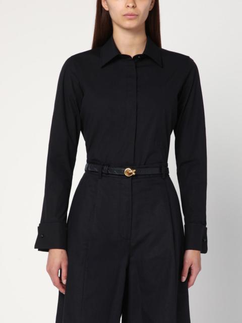 Max Mara Black cotton shirt with logo