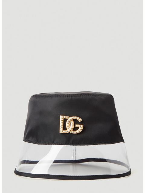 Dolce & Gabbana Dolce & Gabbana Women Embellished Logo Bucket Hat