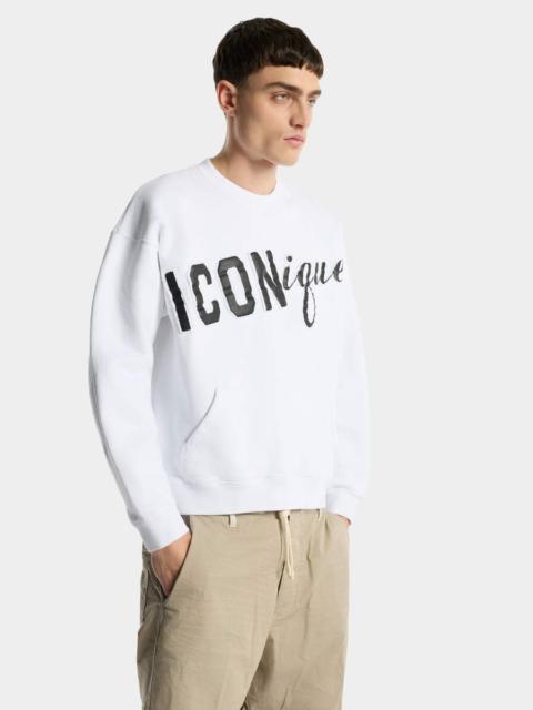 DSQUARED2 ICONIQUE RELAX FIT CREWNECK