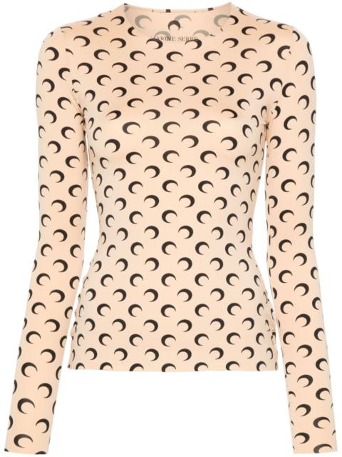 Marine Serre Marine Serre Women Moon Crewneck Top