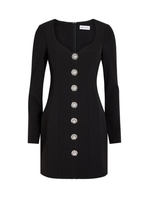 REBECCA VALLANCE Rebecca Vallance Annaleigh Crystal-embellished Crepe Mini Dress