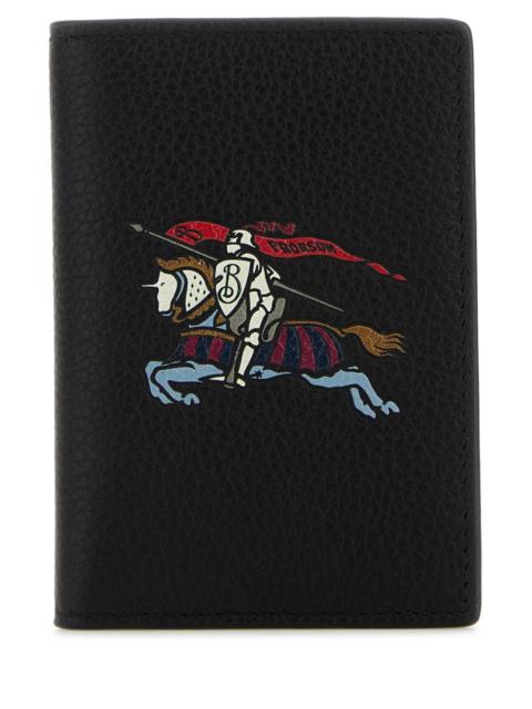 Burberry Burberry Men Black Leather Card Holder