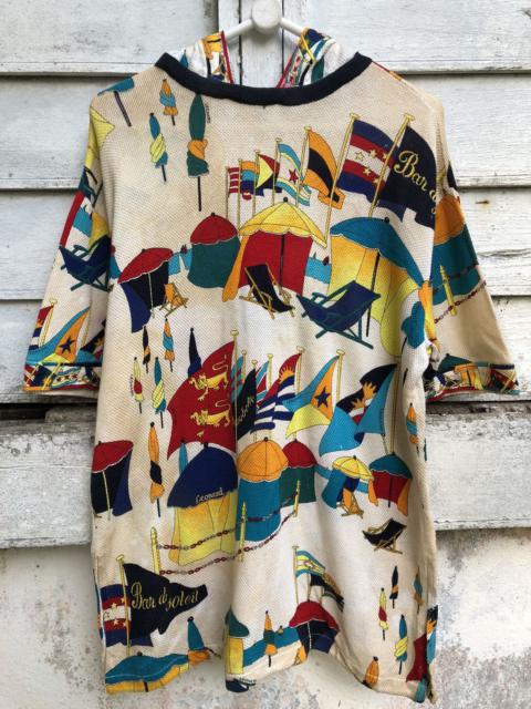 Other Designers Vintage Leonard Paris Beach Carnival Printed Hood T